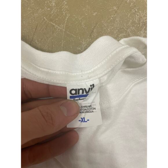 Vintage Street Fighter T-Shirt Men’s XL White Blue Anvil Tag 90s Capcom Front - Picture 3 of 3